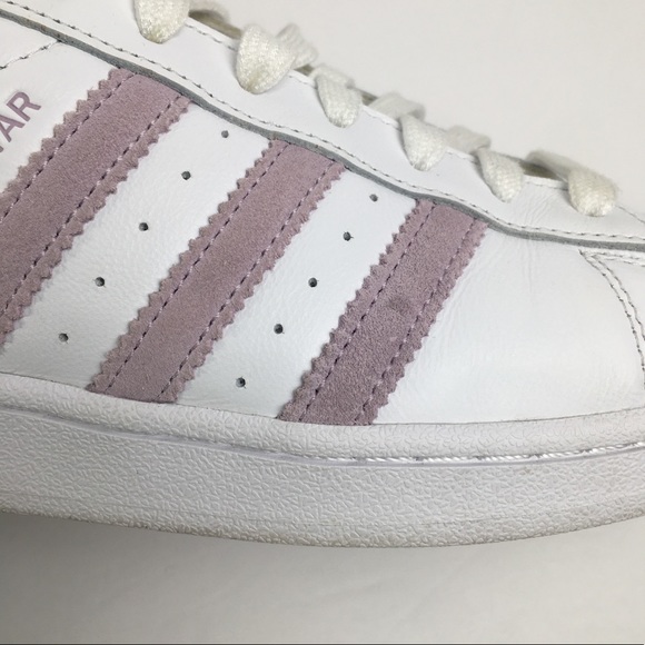 SOLD! Adidas Originals Superstar Low Sneakers White Pink Women’s 9 EE7400 - Picture 11 of 15
